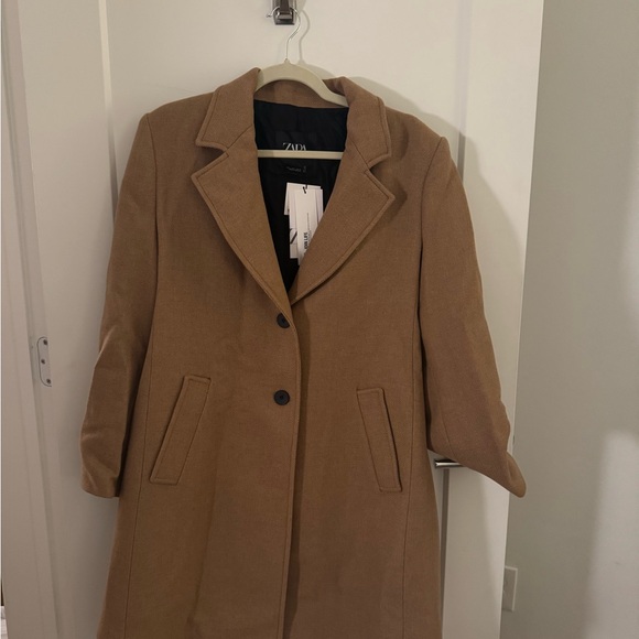 Zara Women's Camel Coat - Picture 1 of 4